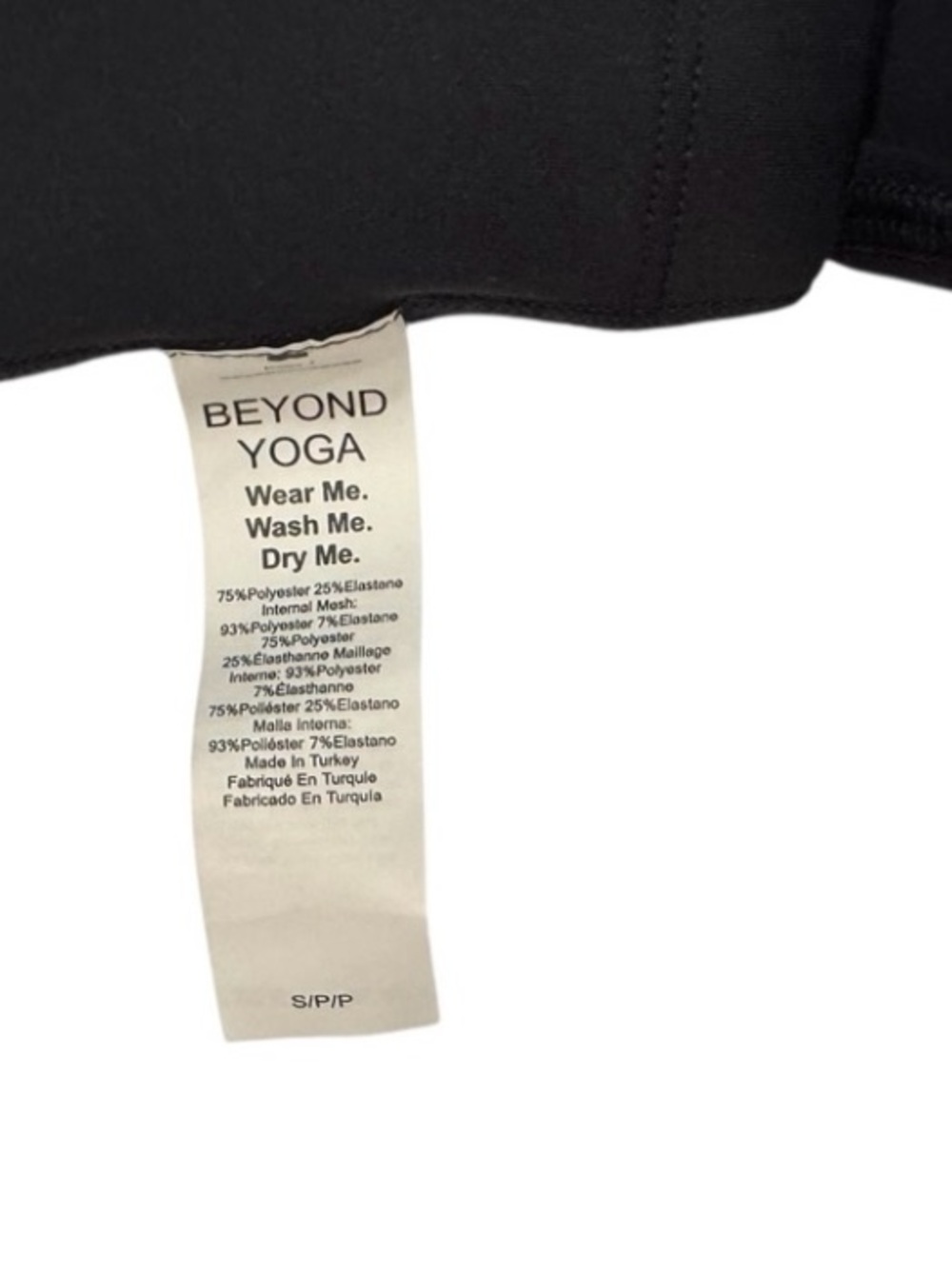 BEYOND YOGA Black Cut Out Sports Bra Crop Yoga Pilates NWT Small - Picture 11 of 13